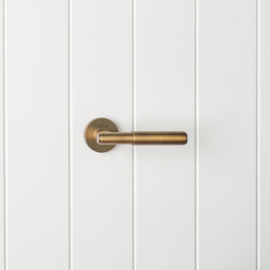 TileCloud TAPWARE Melbourne Door Handle Antique Brass