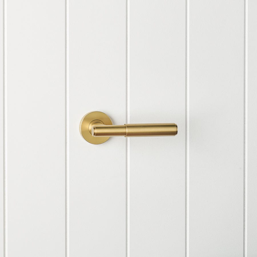 TileCloud TAPWARE Melbourne Door Handle Brushed Brass