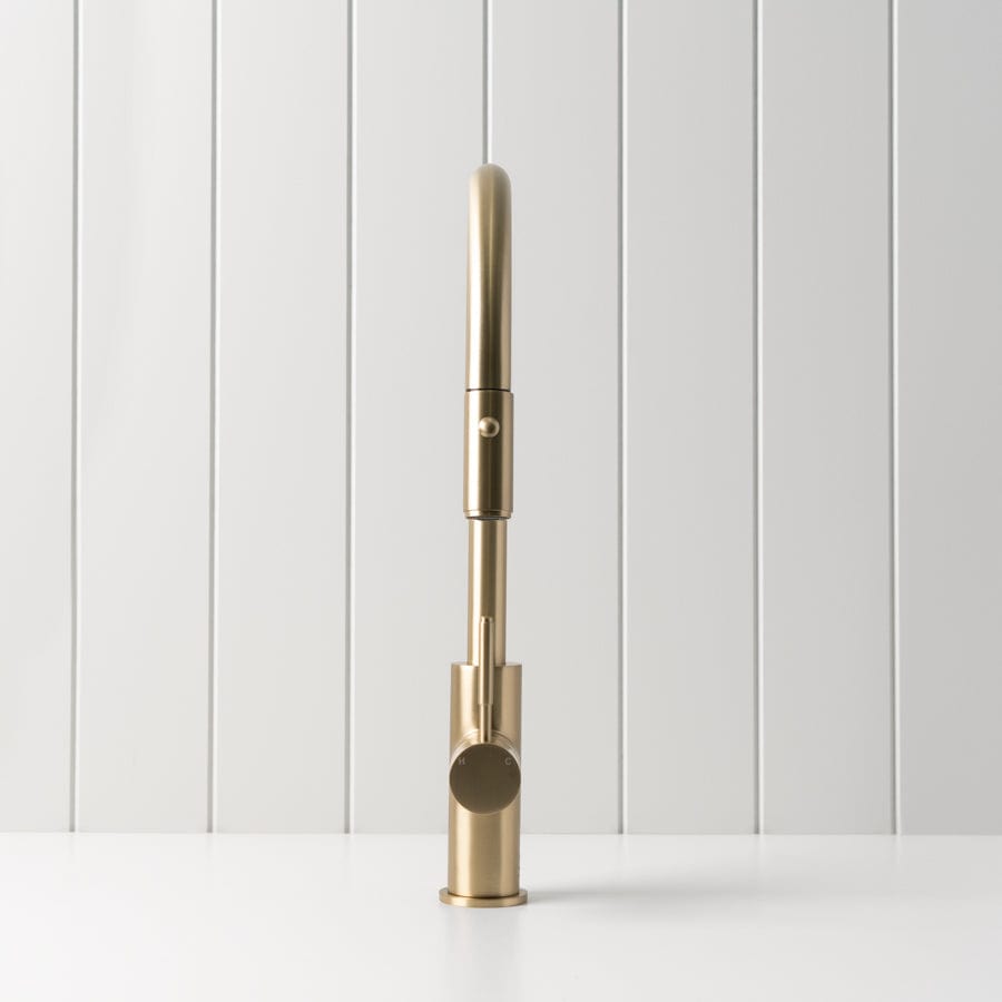 TileCloud TAPWARE Melbourne Dual Function Kitchen Mixer Brushed Brass