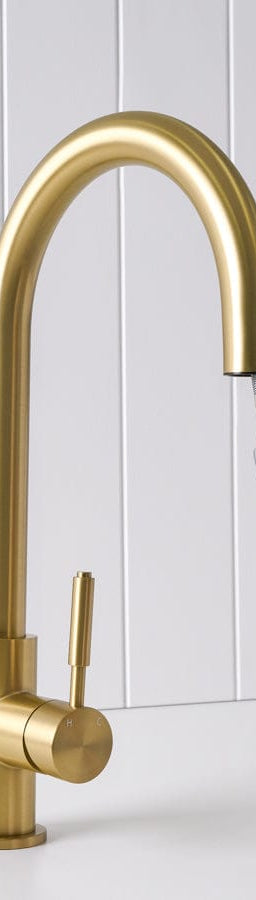 Yabby TAPWARE Melbourne Dual Function Kitchen Mixer Brushed Brass