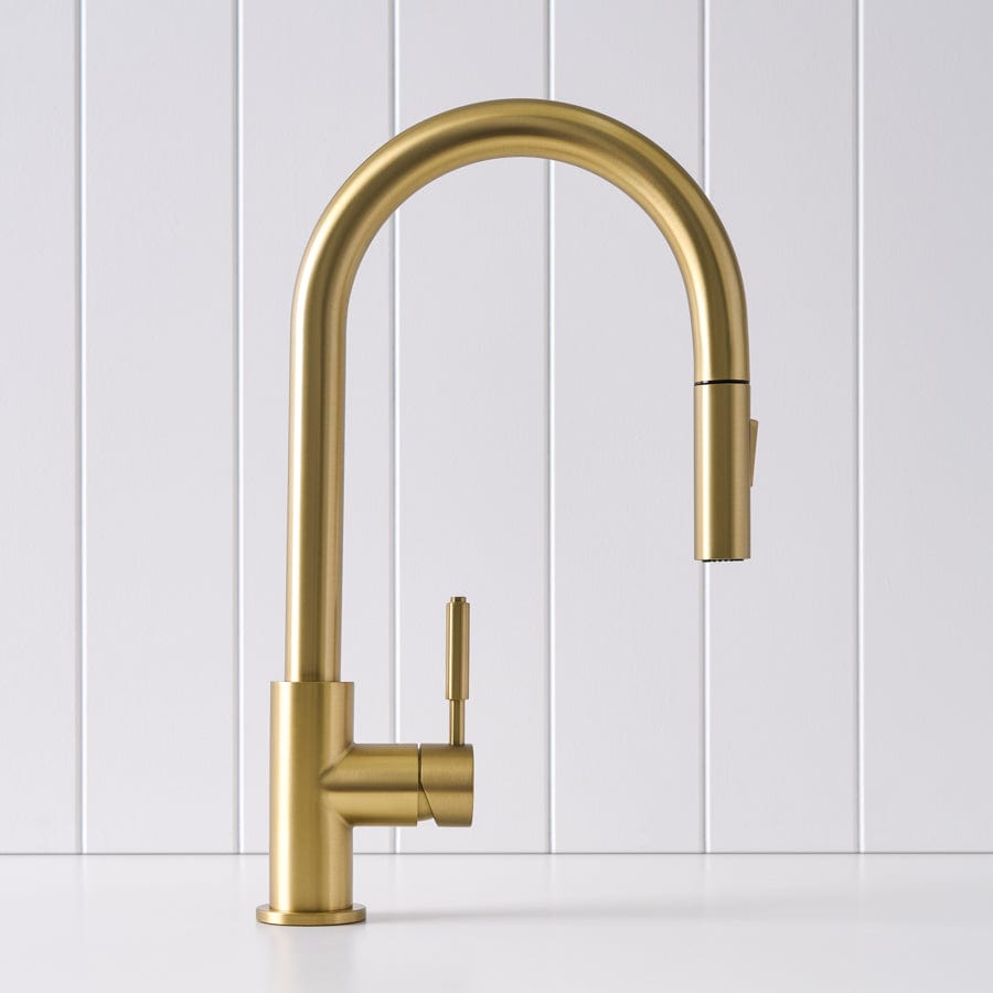 Yabby TAPWARE Melbourne Dual Function Kitchen Mixer Brushed Brass