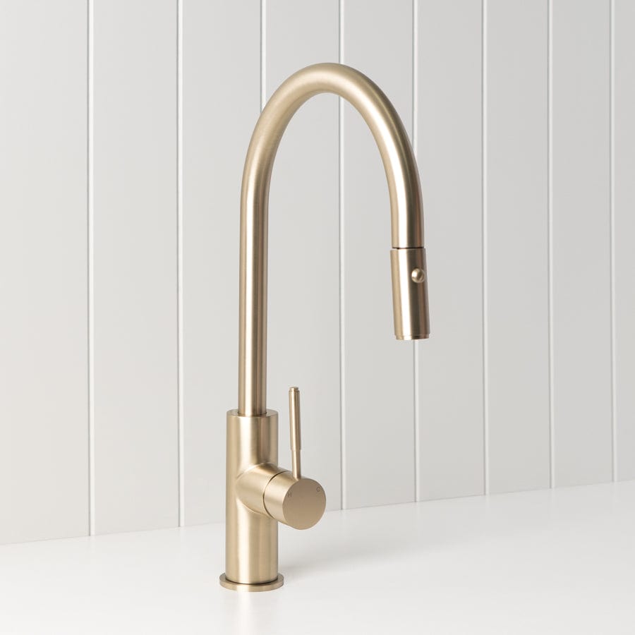 TileCloud TAPWARE Melbourne Dual Function Kitchen Mixer Warm Brushed Nickel