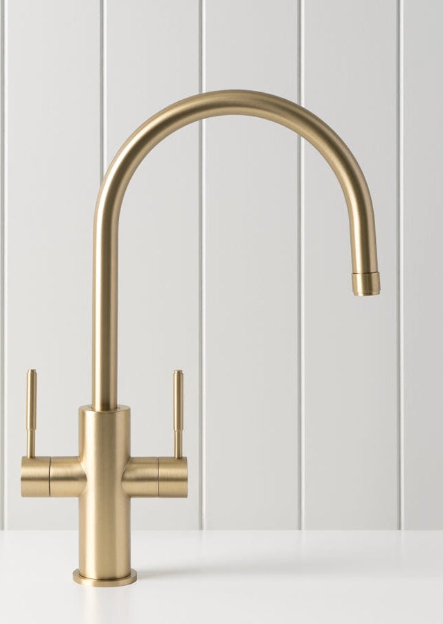 TileCloud TAPWARE Melbourne Kitchen Mixer Brushed Brass