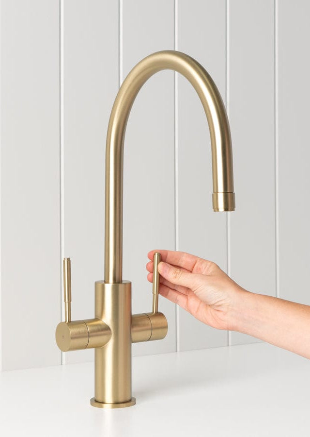 TileCloud TAPWARE Melbourne Kitchen Mixer Brushed Brass