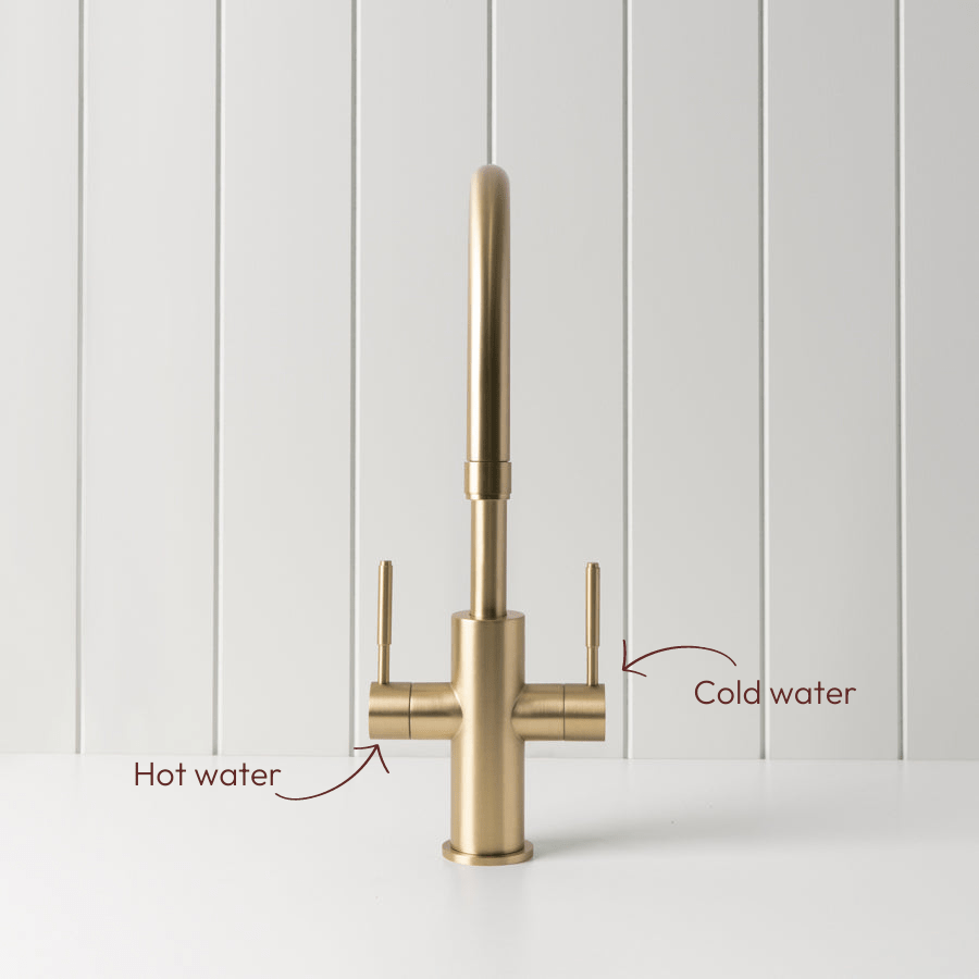 TileCloud TAPWARE Melbourne Kitchen Mixer Brushed Brass