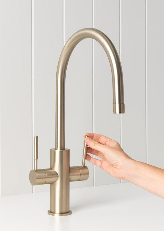 TileCloud TAPWARE Melbourne Kitchen Mixer Warm Brushed Nickel