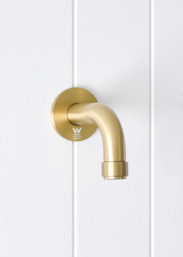 Yabby TAPWARE Melbourne Short Wall Spout Brushed Brass