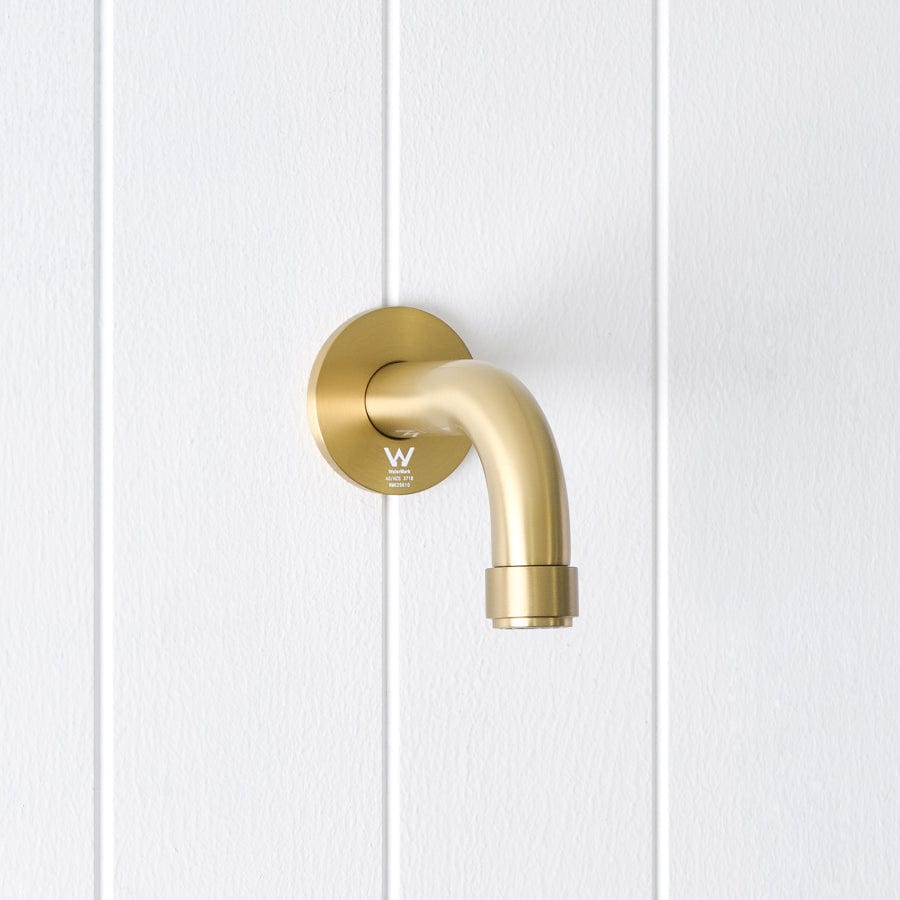 Yabby TAPWARE Melbourne Short Wall Spout Brushed Brass