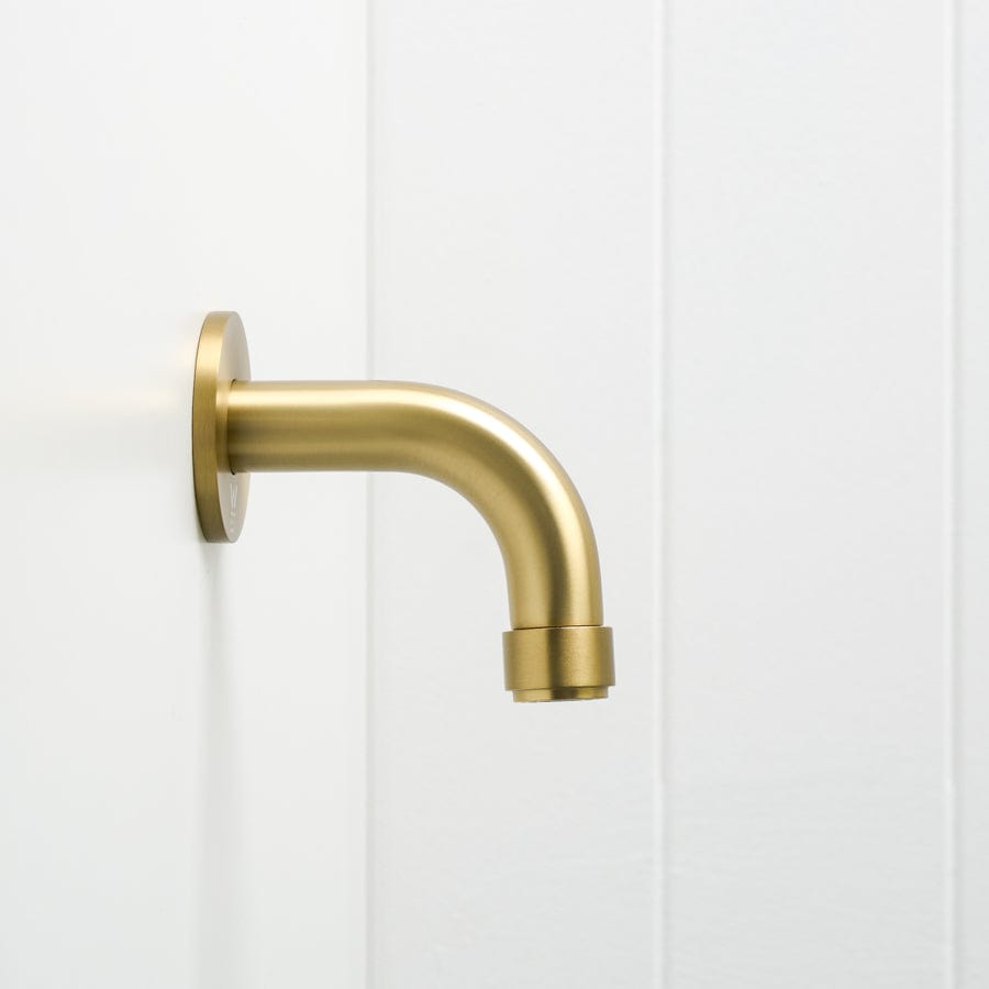 Yabby TAPWARE Melbourne Short Wall Spout Brushed Brass