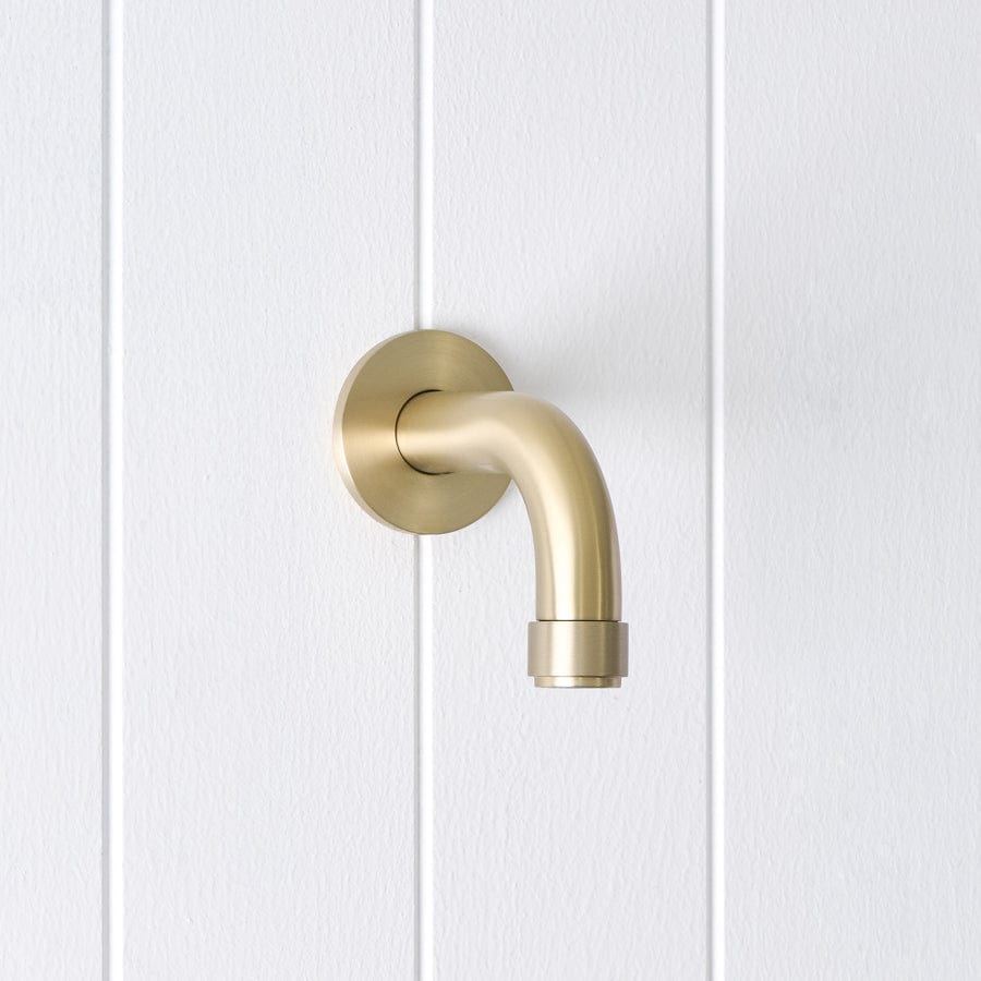 Yabby TAPWARE Melbourne Short Wall Spout Warm Brushed Nickel