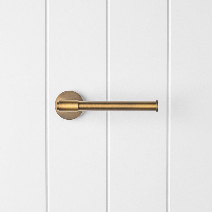 TileCloud TAPWARE Melbourne Toilet Roll Holder Antique Brass