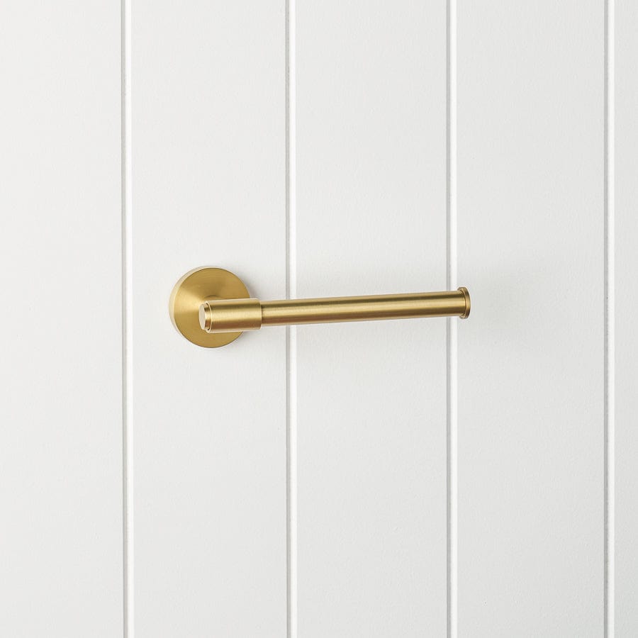 TileCloud TAPWARE Melbourne Toilet Roll Holder Brushed Brass