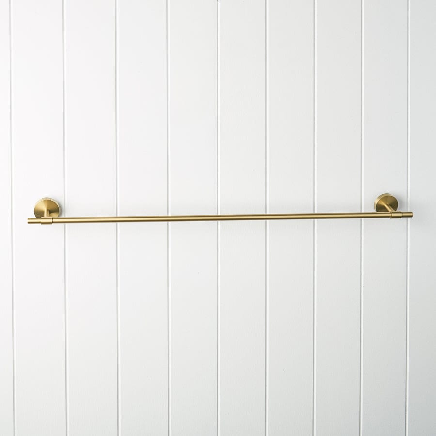 TileCloud TAPWARE Melbourne Towel Rail Brushed Brass 750mm