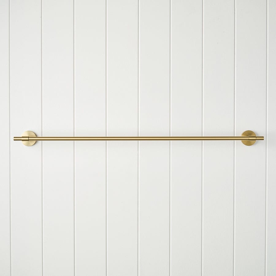 TileCloud TAPWARE Melbourne Towel Rail Brushed Brass 750mm