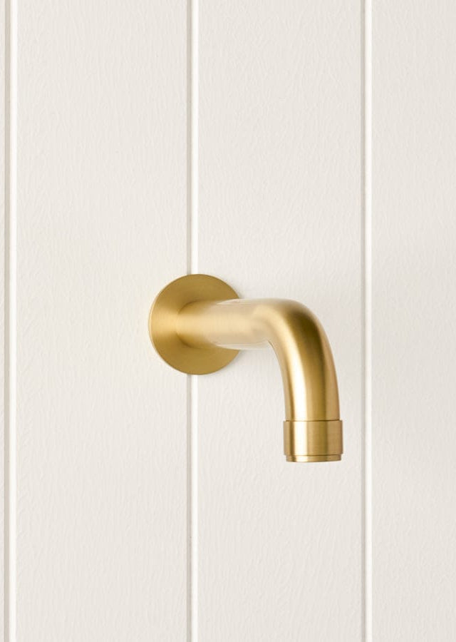 TileCloud TAPWARE Melbourne Wall Spout Brushed Brass