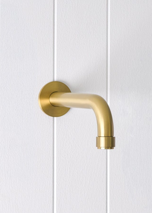 Yabby TAPWARE Melbourne Wall Spout Brushed Brass