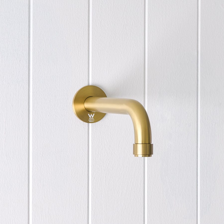 Yabby TAPWARE Melbourne Wall Spout Brushed Brass