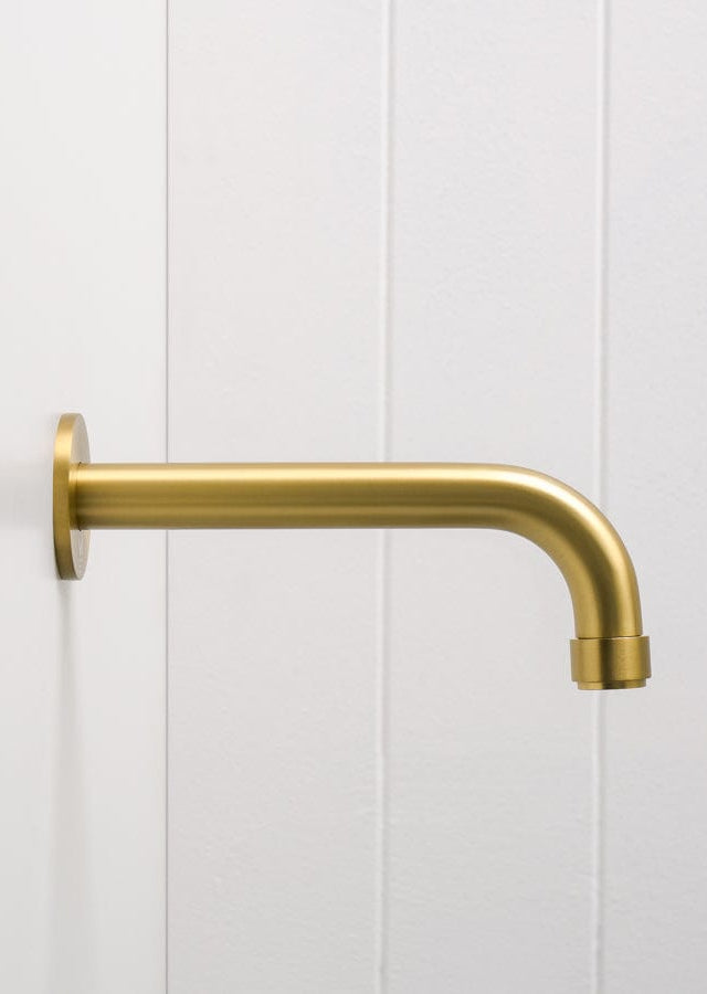 Yabby TAPWARE Melbourne Wall Spout Brushed Brass