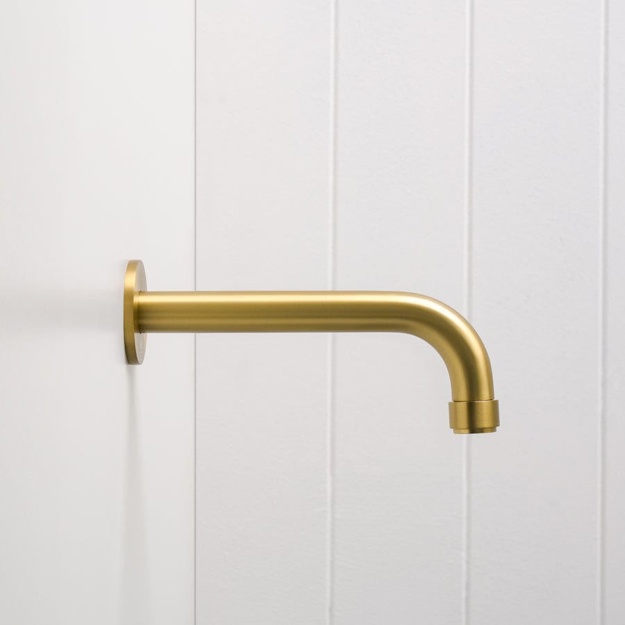 Yabby TAPWARE Melbourne Wall Spout Brushed Brass