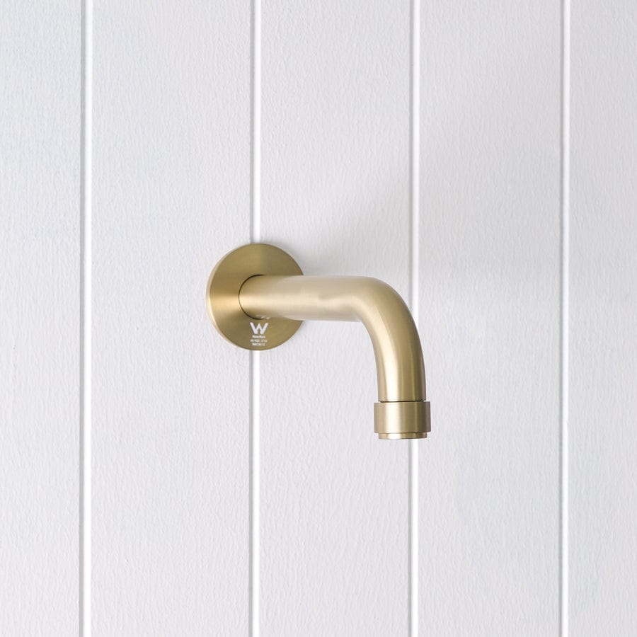 Yabby TAPWARE Melbourne Wall Spout Warm Brushed Nickel