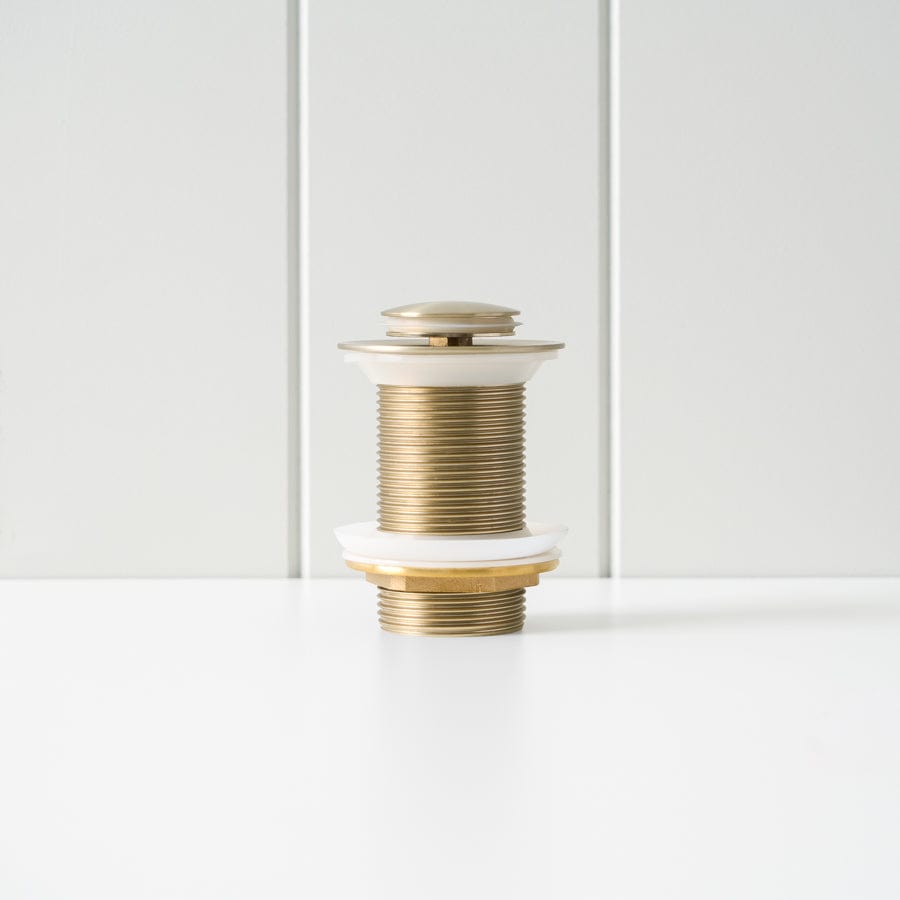 Yabby TAPWARE Pop Up Waste Warm Brushed Nickel - No Overflow