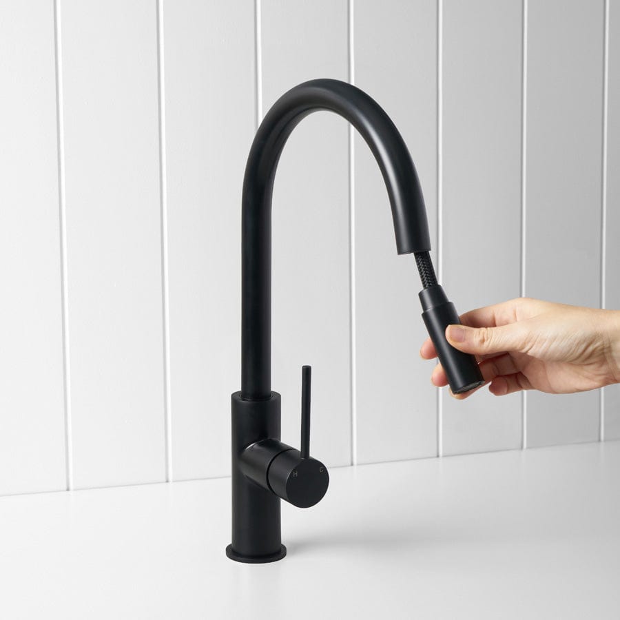 Yabby TAPWARE Pullout kitchen Mixer Matte Black