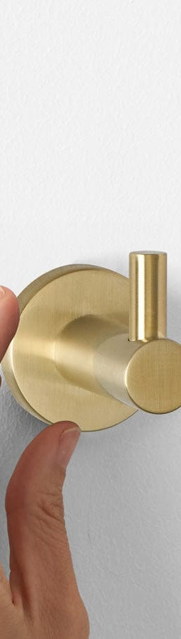 Yabby TAPWARE Robe Hook Brushed Brass