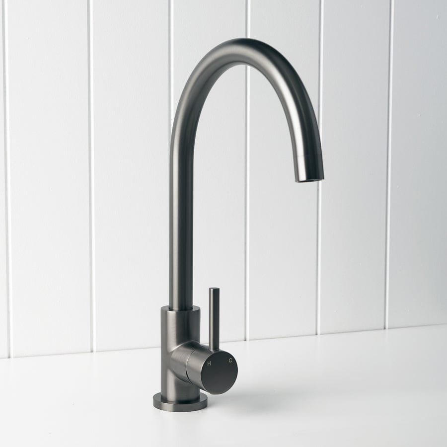 Yabby TAPWARE Round Kitchen Mixer Gunmetal