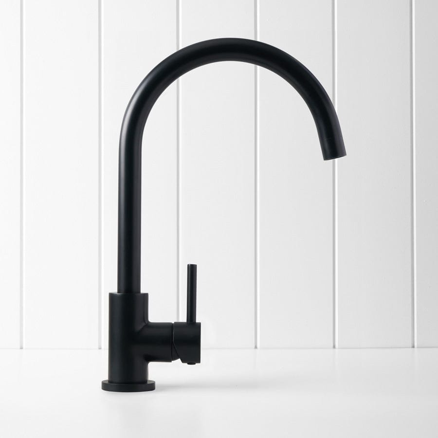 Yabby TAPWARE Round Kitchen Mixer Matte Black