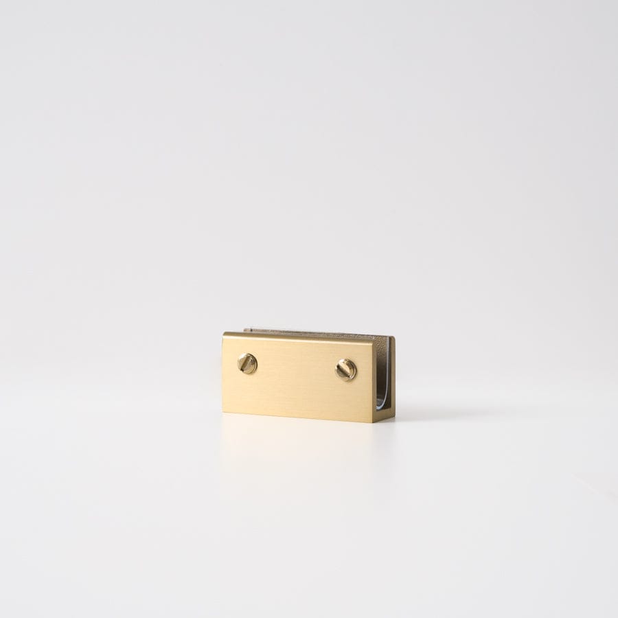 Yabby TAPWARE Shower Glass Clamp Brushed Brass