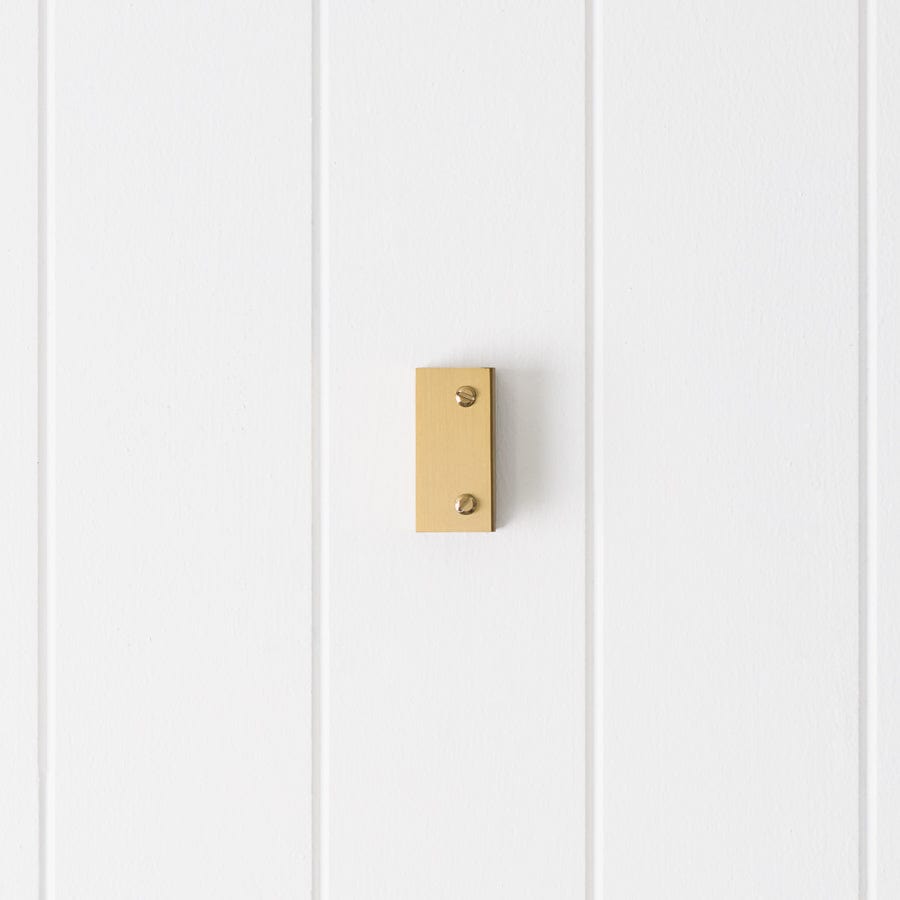 Yabby TAPWARE Shower Glass Clamp Brushed Brass