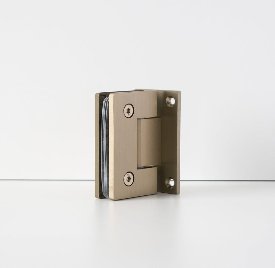Yabby TAPWARE Shower Hinge Glass to Wall Warm Brushed Nickel