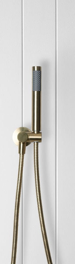 Yabby TAPWARE Shower hose + Sprayer Brushed Brass