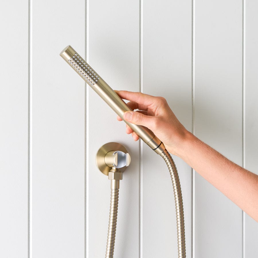 Yabby TAPWARE Shower Hose + Sprayer Warm Brushed Nickel