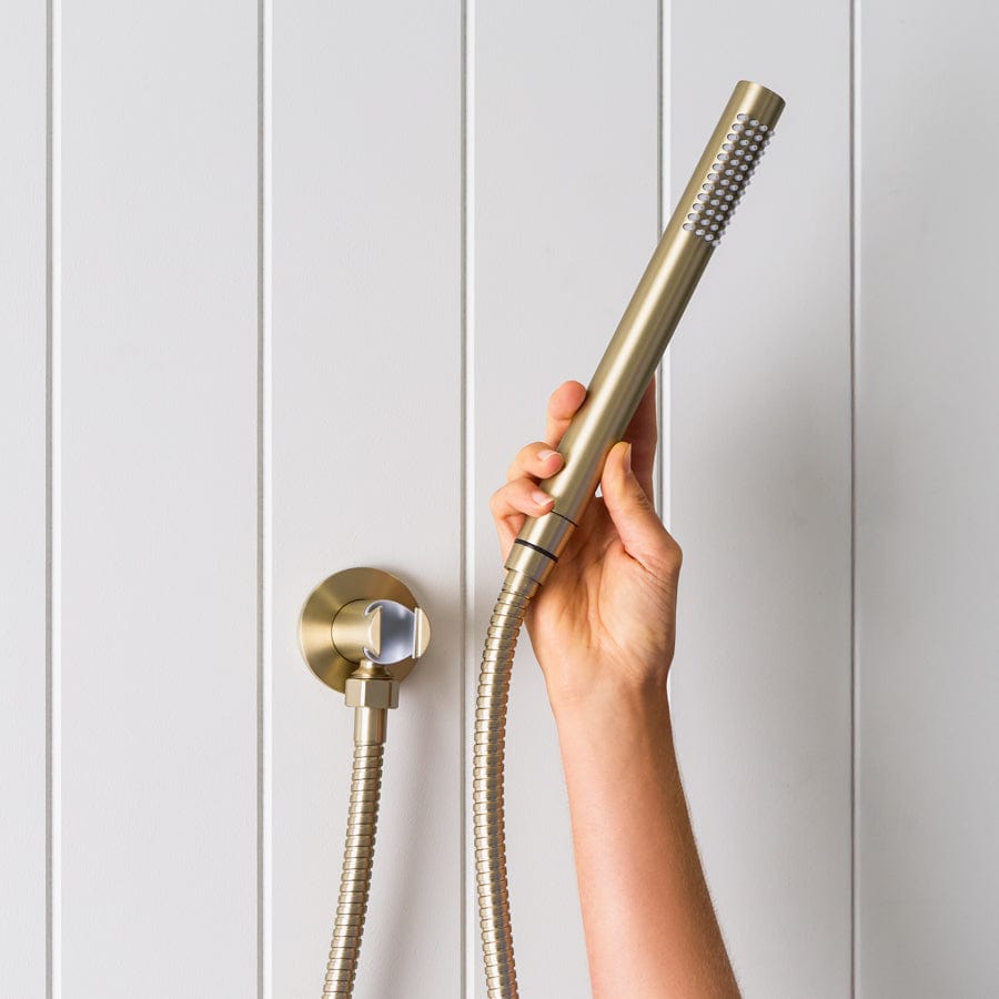 Yabby TAPWARE Shower Hose + Sprayer Warm Brushed Nickel