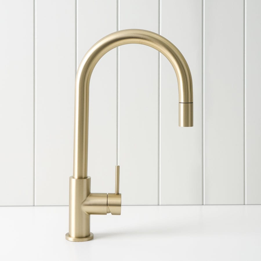 Yabby TAPWARE Sydney Pullout Kitchen Mixer Warm Brushed Nickel