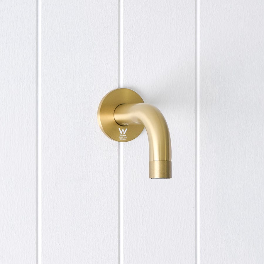 Yabby TAPWARE Sydney Short Wall Spout Brushed Brass