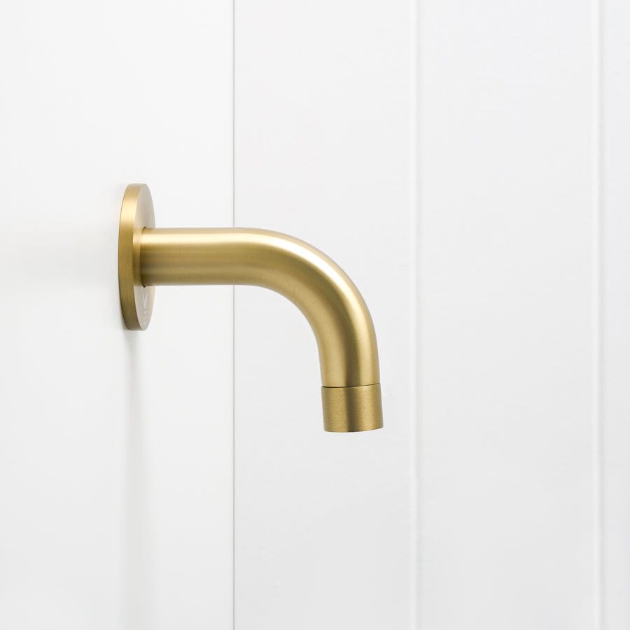 Yabby TAPWARE Sydney Short Wall Spout Brushed Brass