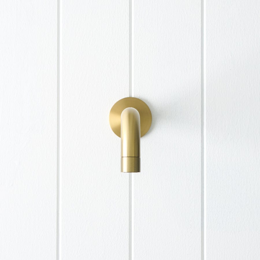 Yabby TAPWARE Sydney Short Wall Spout Brushed Brass