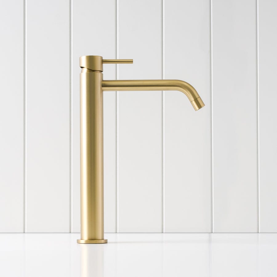 Yabby TAPWARE Sydney Tall Basin Mixer Brushed Brass