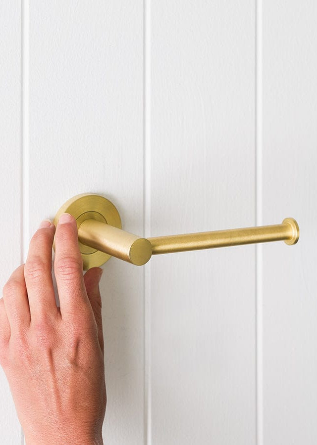 Yabby TAPWARE Sydney Toilet Roll Holder Brushed Brass