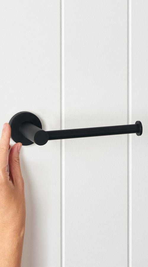 Yabby TAPWARE Sydney Toilet Roll Holder Matte Black