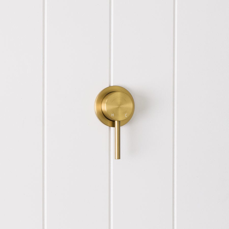 Yabby TAPWARE Sydney Wall Mixer Brushed Brass