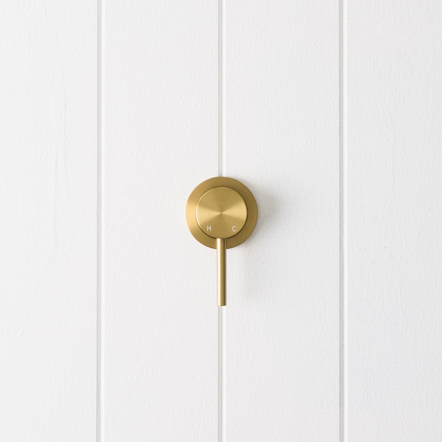 Yabby TAPWARE Sydney Wall Mixer Brushed Brass