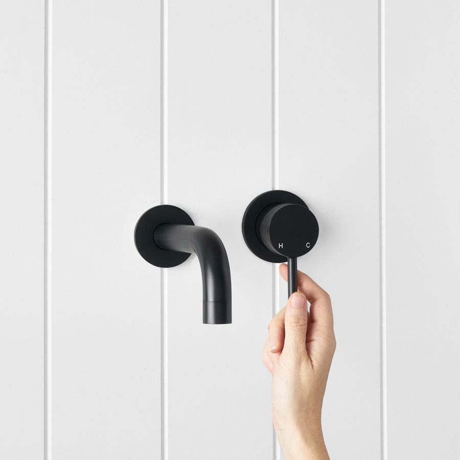 Yabby TAPWARE Sydney Wall Spout + Mixer Matte Black