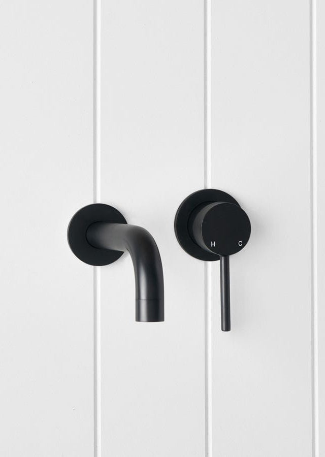 Yabby TAPWARE Sydney Wall Spout + Mixer Matte Black