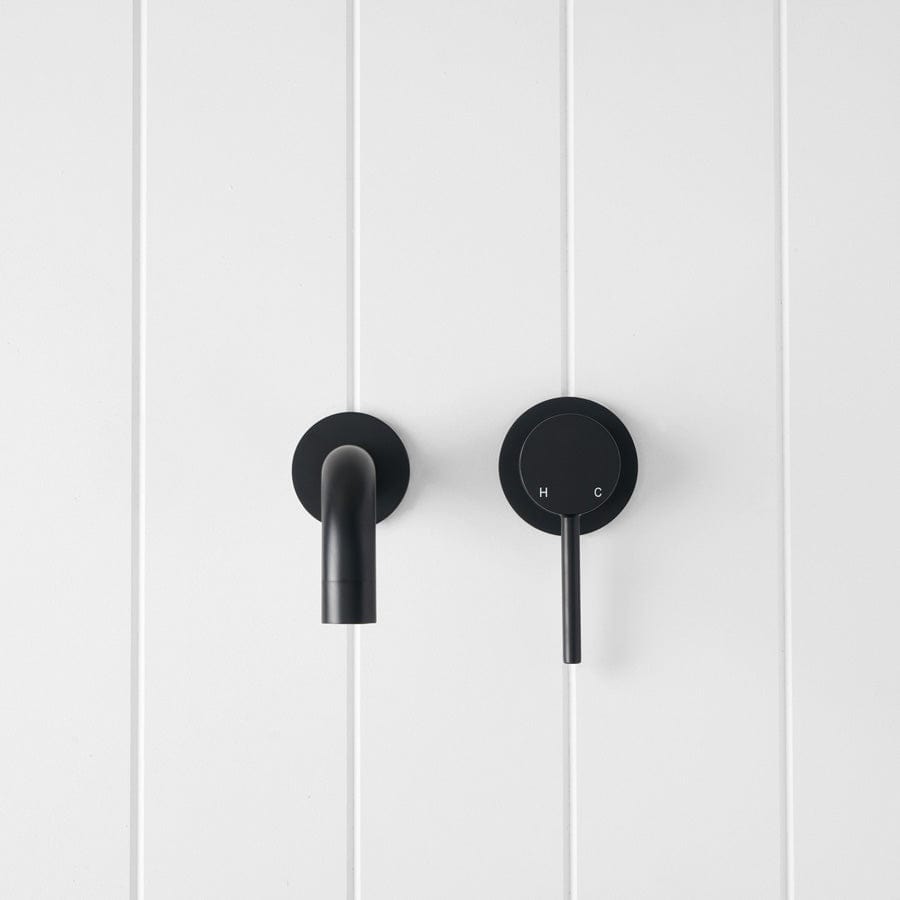 Yabby TAPWARE Sydney Wall Spout + Mixer Matte Black