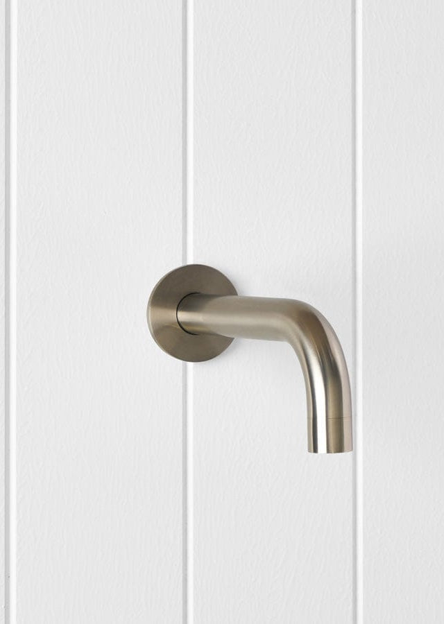 Yabby TAPWARE Sydney Wall Spout Warm Brushed Nickel