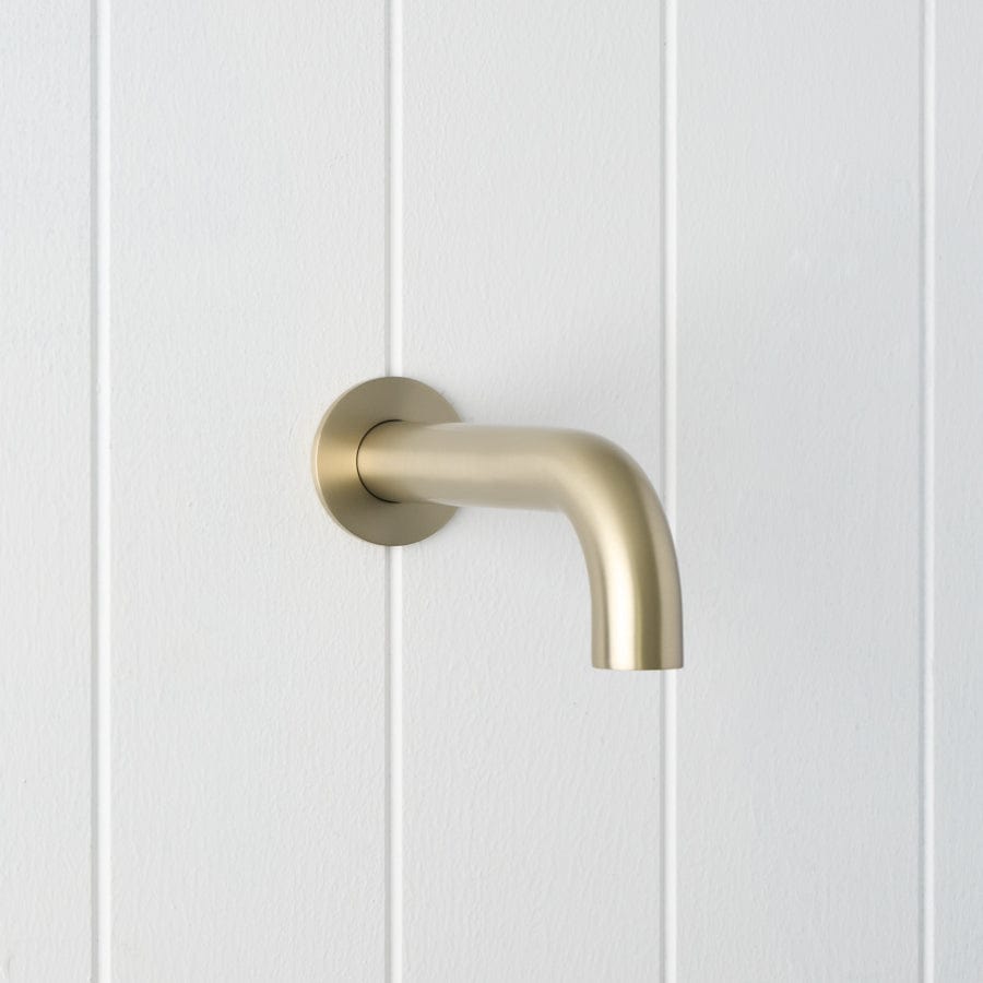 Yabby TAPWARE Sydney Wall Spout Warm Brushed Nickel