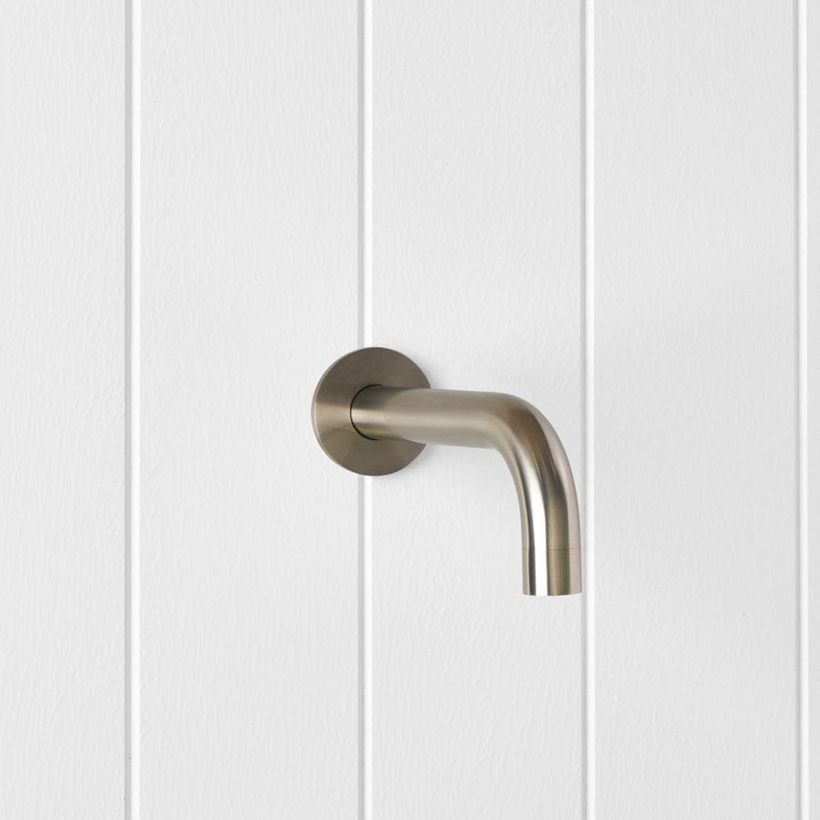 Yabby TAPWARE Sydney Wall Spout Warm Brushed Nickel